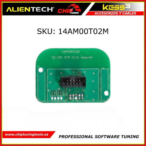Adaptador para ECU Delphi DCM3.2 Motorola MPC5xx Alientech 14AM00T02M.