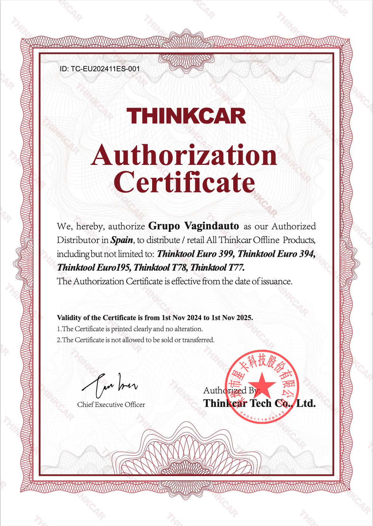Diagnosis ThinkTool Expert 195