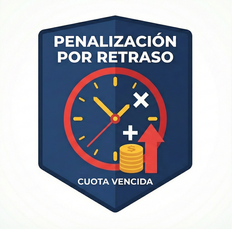 Cargo por penalizacion por retraso Cuota Vencida