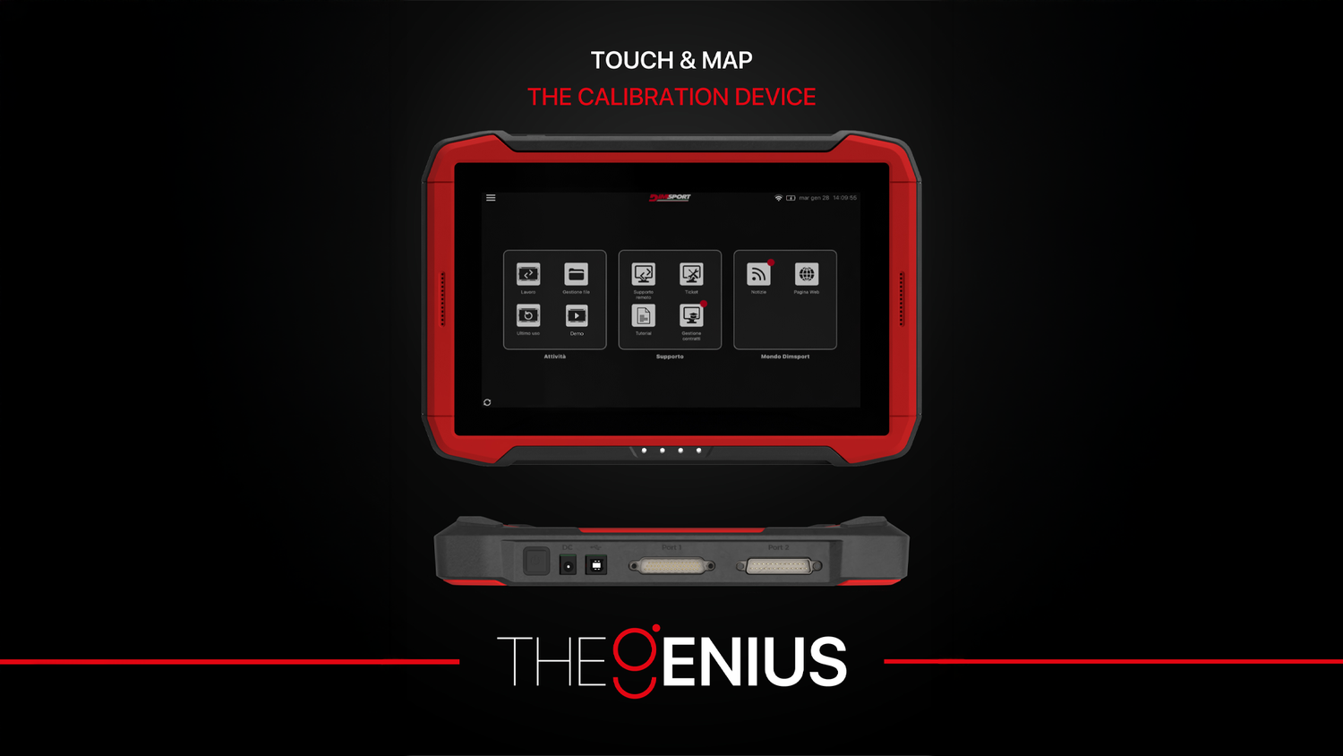 nuevo aparato para reprpgramar centralitas de vehiculos. TheGenius Dimsport tablet