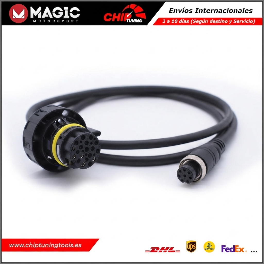 Detalle técnico de los conectores dedicados para transmisiones automáticas de doble embrague DSG de Volkswagen y Audi.
