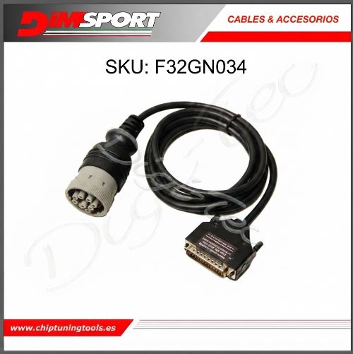 Conector estándar Data Link J1939 CNF4 Caterpillar Perkins Dimsport F32GN034 para herramientas New Genius y The-Genius (Master/Slave)