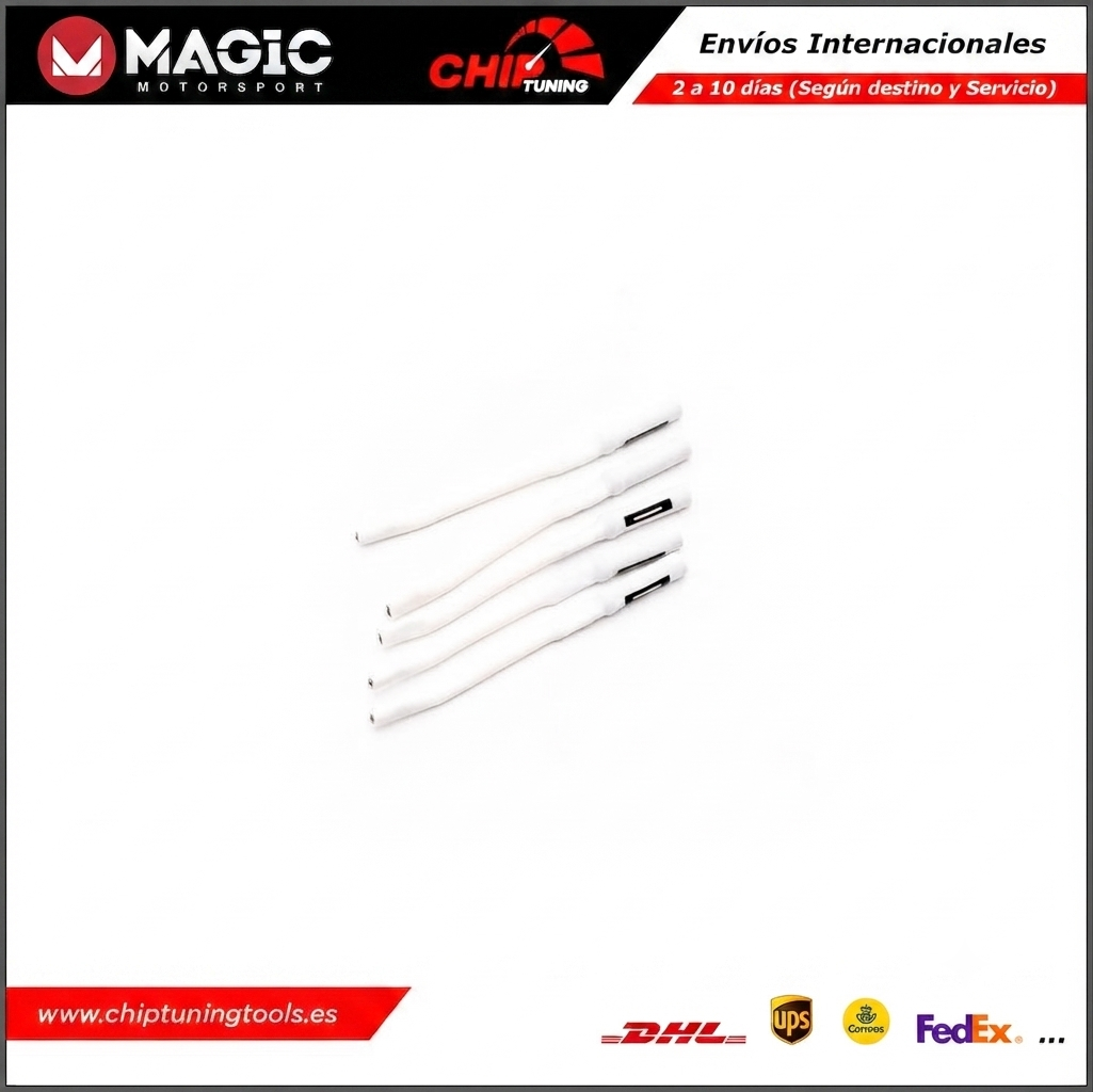 Conexión de adaptadores FLK43 con cables FLK35 para programación de ECUs y TCUs.