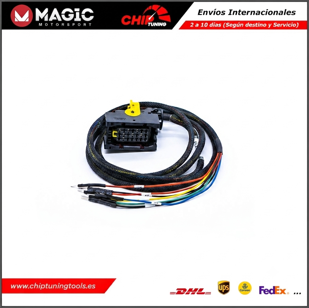 Cable FLX2.64 listo para operaciones de programación en centralitas MCM2.1.