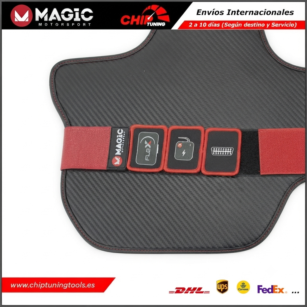 Parches de repuesto instalados en el inserto del maletín de herramientas Flex ToolCase.