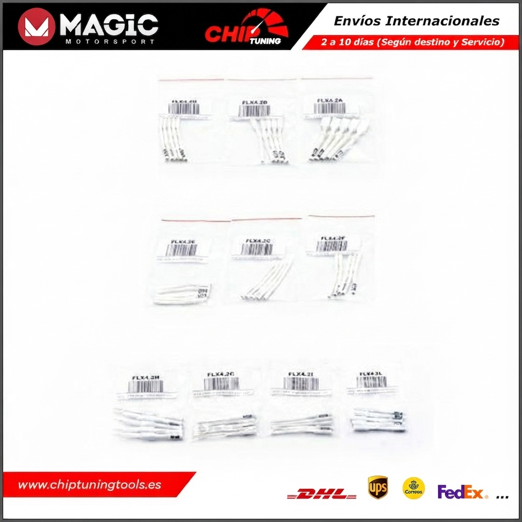 Kit de 10 adaptadores de pines FLK42.V02 para cables FLK35 de Magic Motorsport.