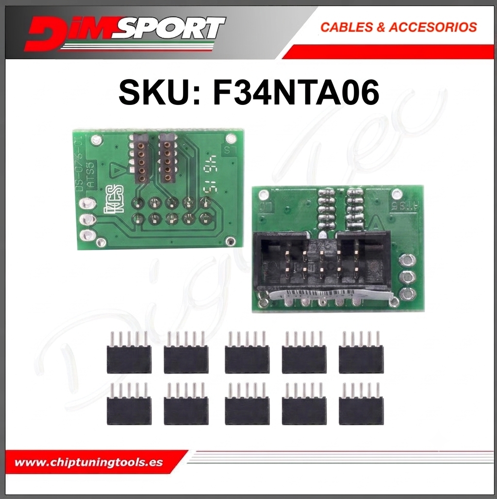Adaptador de conexion para centralitas siemens y bosch dimsport f34nta06.