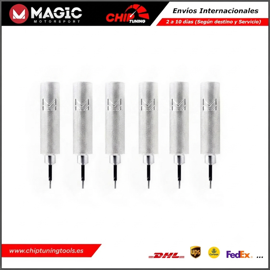 Kit profesional de 6 extractores de tapas para ECUs Bosch FLK14 de Magic Motorsport