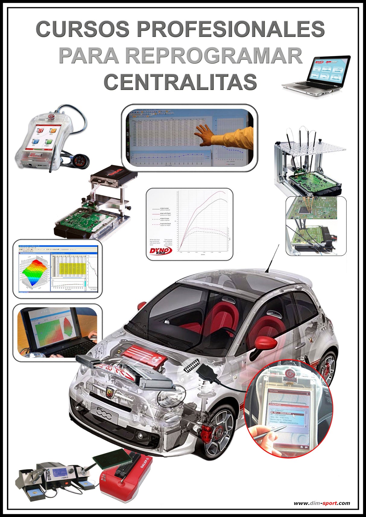 Cursos Reprogramaciones centralitas para automóviles, camiones, tractores