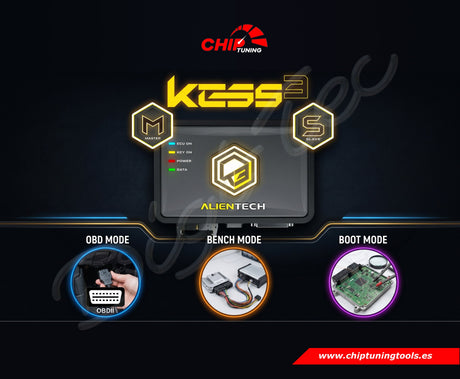 Kess3 Master y Slave Alientech en OBD BOOT y BENCH