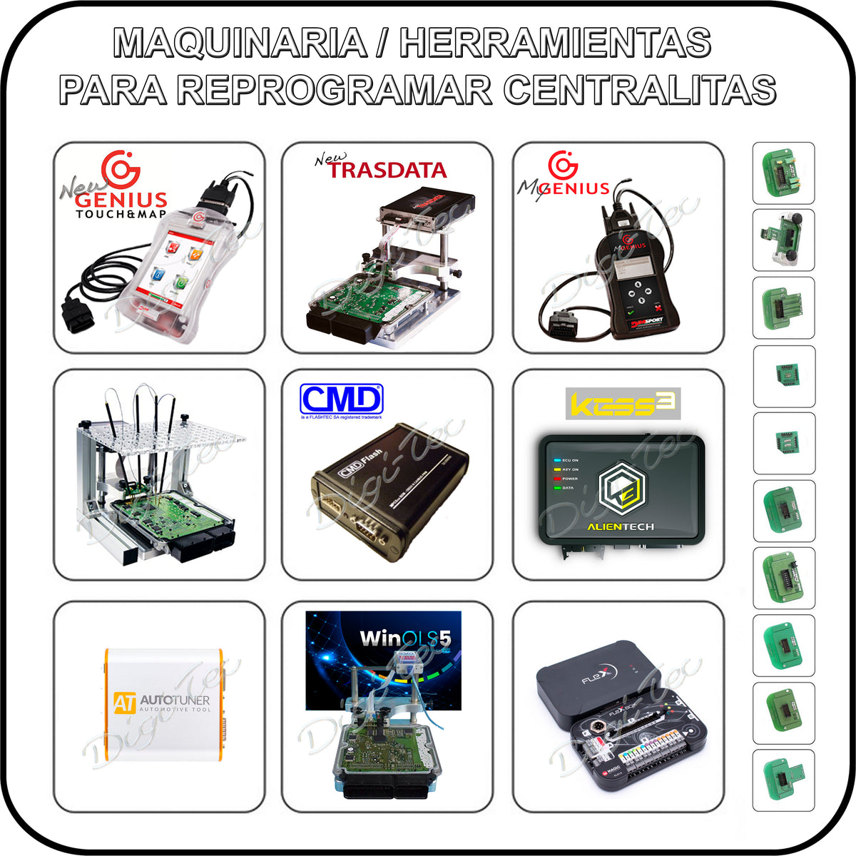 Máquinas para Reprogramaciones ECUs – Tuning Tools