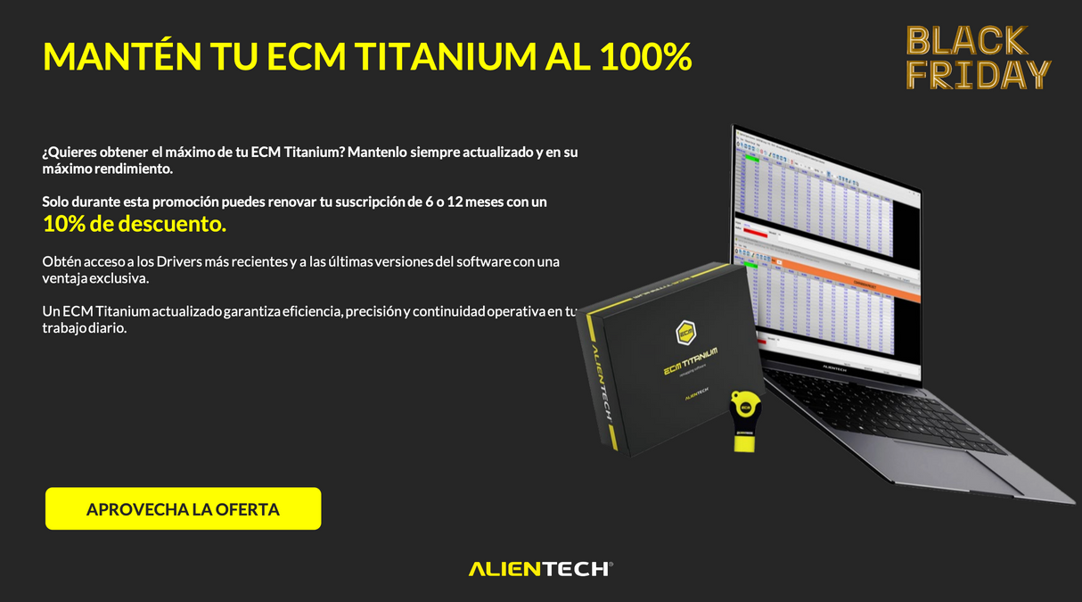 PROMO BLACK FRIDAY ECM Titanium Alientech