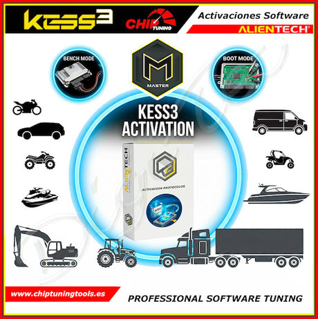activacion del software master bench y boot mode para todo tipo de vehiculos kess3 alientech