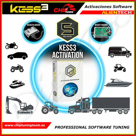 activacion del software slave bench y boot mode para todo tipo de vehiculos kess3 alientech