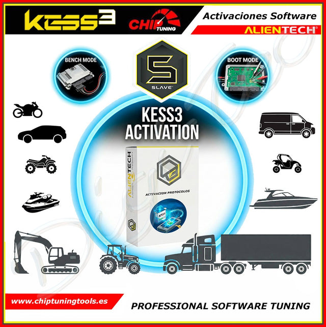 activacion del software slave bench y boot mode para todo tipo de vehiculos kess3 alientech