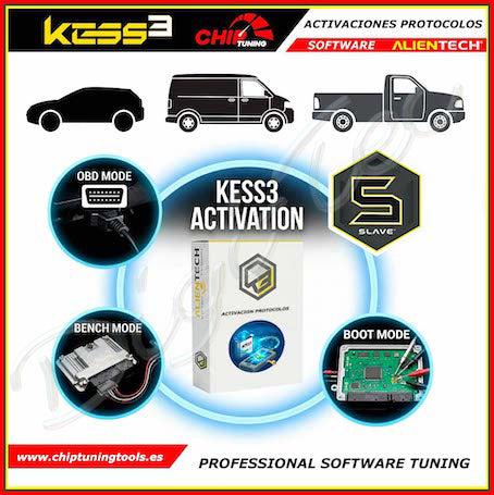 Activacion software automoviles slave para kess3 alientech