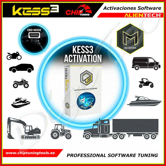 activacion del software master obd para todo tipo de vehiculos kess3 alientech