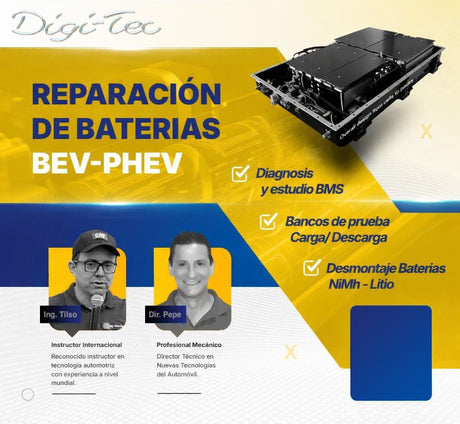 Curso para reparar baterias de coches electricos