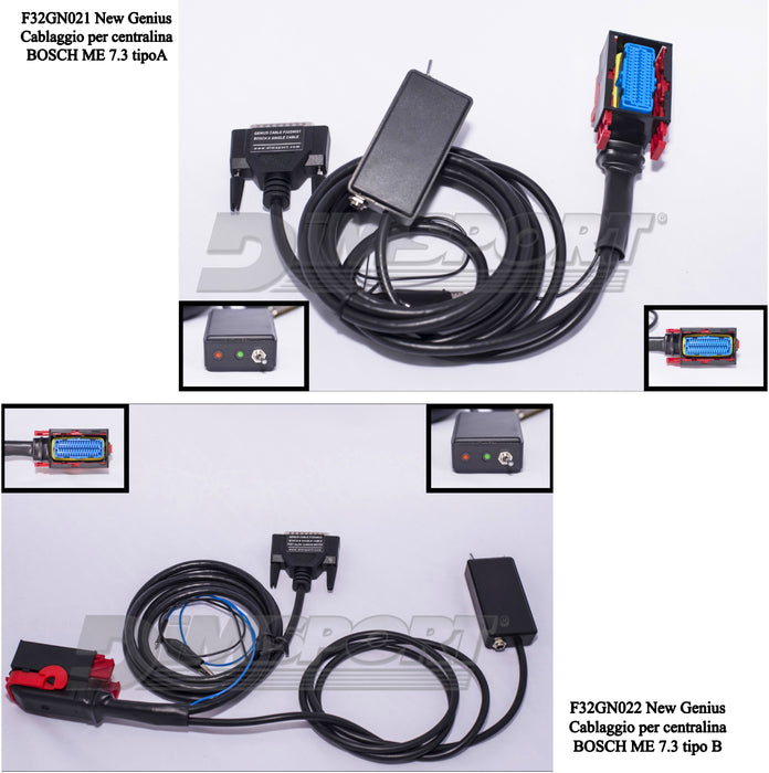 Cableado doble con conectores ECU para Fiat / Chrysler 