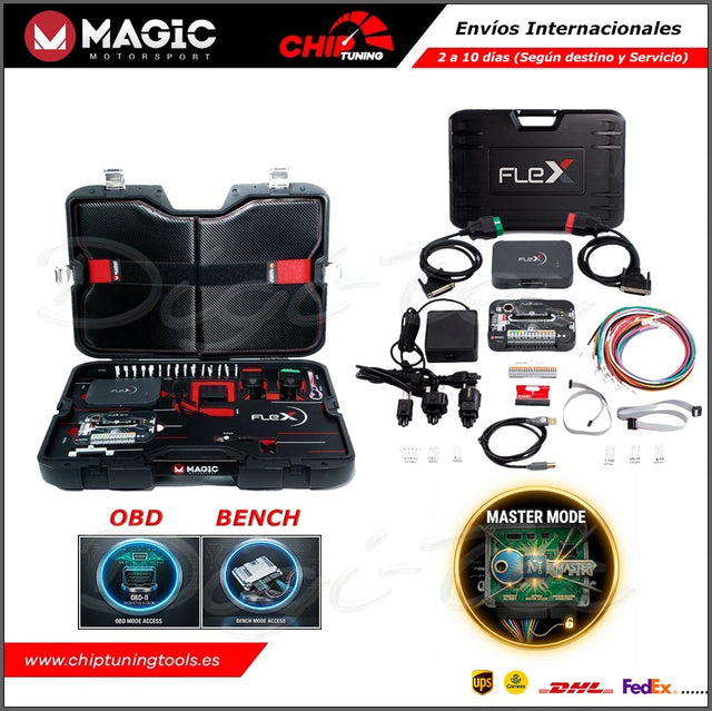 Herramienta Flex master obd bench con maletin