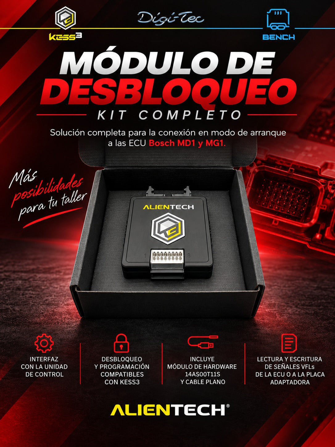 Modulo de desbloqueo bosch MD1 y MG1