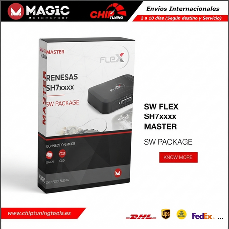 Paquete de software Master para Flex con protocolos para microprocesadores Renesas SH7xxxx - FLS0.6M