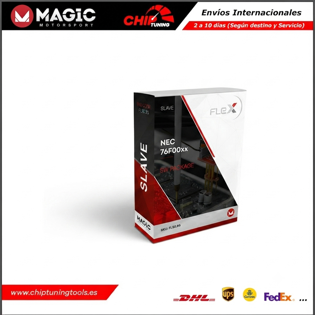 Paquete de software Slave para Flex con protocolos JTAG AUD para microprocesadores NEC76F00xx - FLS0.9S