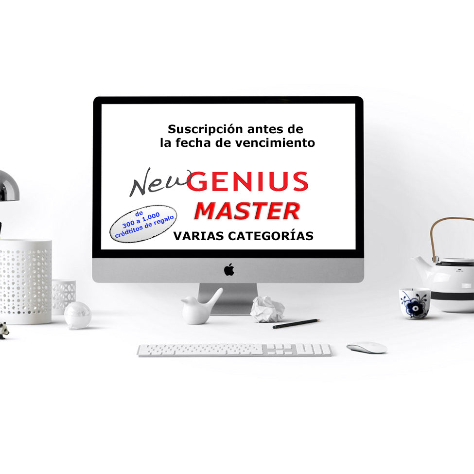 Suscripción financiada 12 meses New Genius Master Dimsport