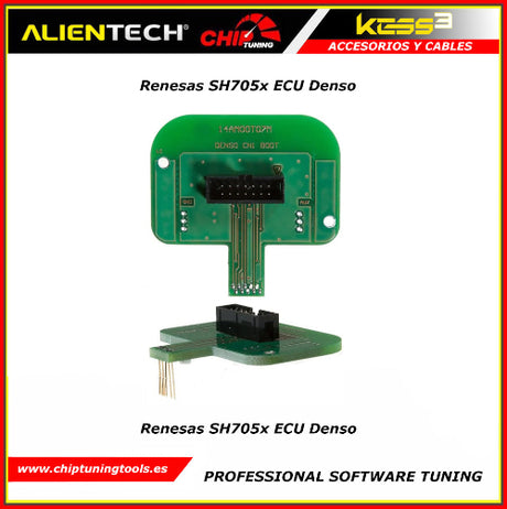 Adaptador para ECU Mitsubishi Denso Renesas SH705x Alientech 14AM00T07M.