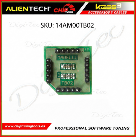 Adaptador pull out Magneti Marelli Motorola MPC5xx 14AM00TB02 para la conexion y programacion en centralitas alientech.