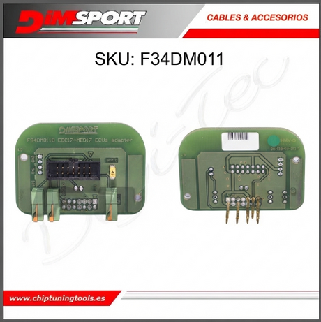 Adaptador de terminal para CPU Infineon Tricore Bosch MED17 MEV17 EDC17 Dimsport F34DM011 para herramientas de programación en banco.
