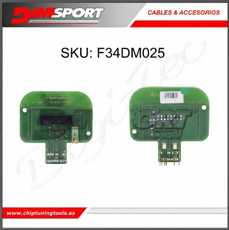 Adaptador de terminal para CPU MPC56xx SPC56x Marelli Dimsport F34DM025 para herramientas de programación en banco.
