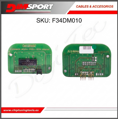 Adaptador de terminal para CPU ST10 Bosch ME7 MED7 M7 Dimsport F34DM010 para herramientas de programación en banco.
