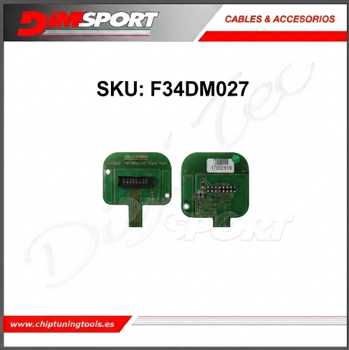 Adaptador de terminal para CPU TRW EMS2.3 MPC5674F Dimsport F34DM027 para herramientas de programación en banco.

