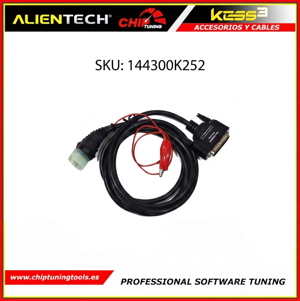 Cable de 6 pines 144300K252 para la conexión y programación en motocicletas Husqvarna y KTM alientech.