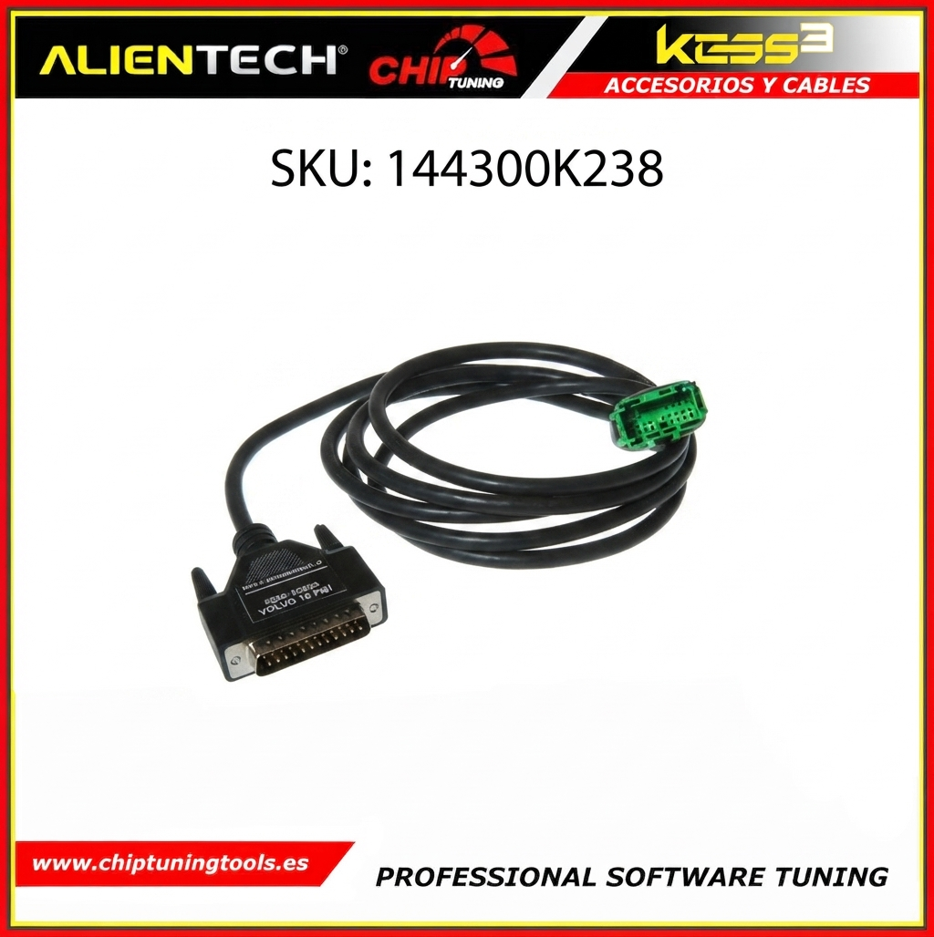 Cable conector 144300K238 para la conexión y programación en camiones Volvo Trucks serie VM alientech.