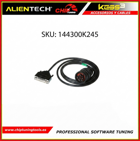 Cable de enlace de datos CAT J1939 144300K245 para la conexión y programación en maquinaria y motores Caterpillar alientech.