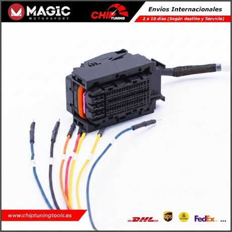 Cable FLX2.15 preparado para conexión segura con hardware FLEXBox.