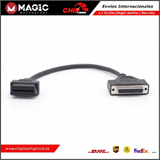 Cable FLX2.14 listo para habilitar funciones de programación OBD en la unidad de control.