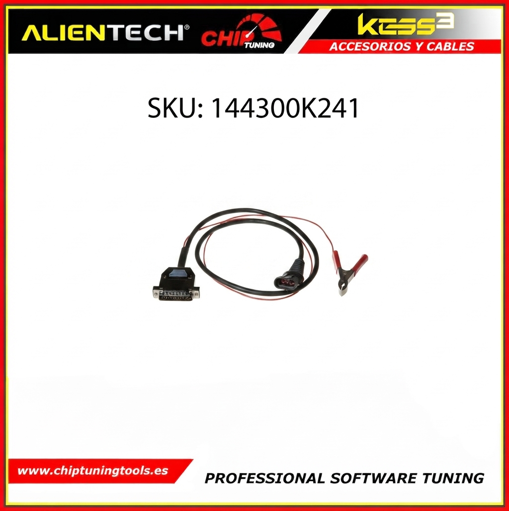 Cable OBD 144300K241 para la conexión y programación en motocicletas Aprilia, Ducati, Piaggio y MV Agusta alientech.