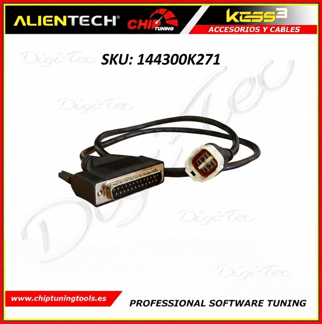 Cable OBD 144300K271 para la conexion y programacion en motocicletas y scooters Yamaha alientech.