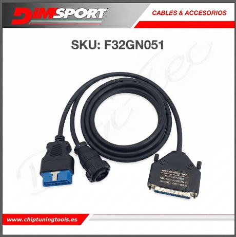 Cableado con conector OBD Mercedes Trucks Dimsport F32GN051