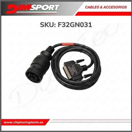 Conector Deutsch Tipo 1 J1939 CNF1 Dimsport F32GN031 para aplicaciones en Marine, Agricultura, OHW y Camiones Pesados.
