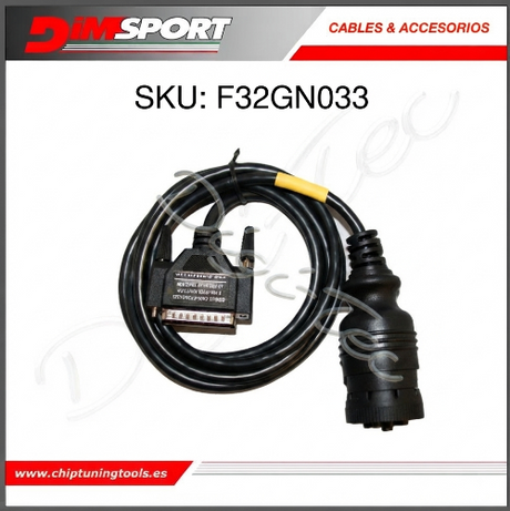 Conector Deutsch Tipo 3 J1939 CNF3 Dimsport F32GN033 para herramientas New Genius y The-Genius (Master/Slave)