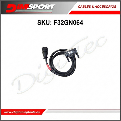Conector de diagnóstico de 14 pines Deutz Same protocolo CAN Dimsport F32GN064 para herramientas New Genius y The-Genius (Master/Slave)