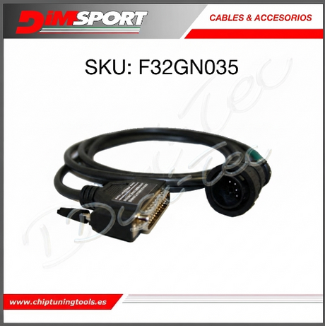 Conector de diagnóstico de 14 pines Deutz Same línea K-L Dimsport F32GN035 para herramientas New Genius y The-Genius (Master/Slave)