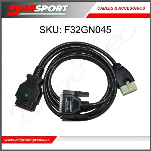 Conector OBD específico para Mitsubishi Dimsport F32GN045 para equipos de programación y diagnóstico.
