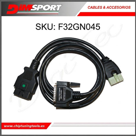 Conector OBD específico para Mitsubishi Dimsport F32GN045 para equipos de programación y diagnóstico.
