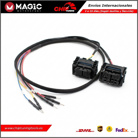 Detalle técnico de los conectores dedicados para centralitas Bosch de última generación MD1 y MG1.