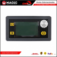 Convertidor DC/DC FLX4.92 de Magic Motorsport y fuente de alimentación estabilizada regulable.